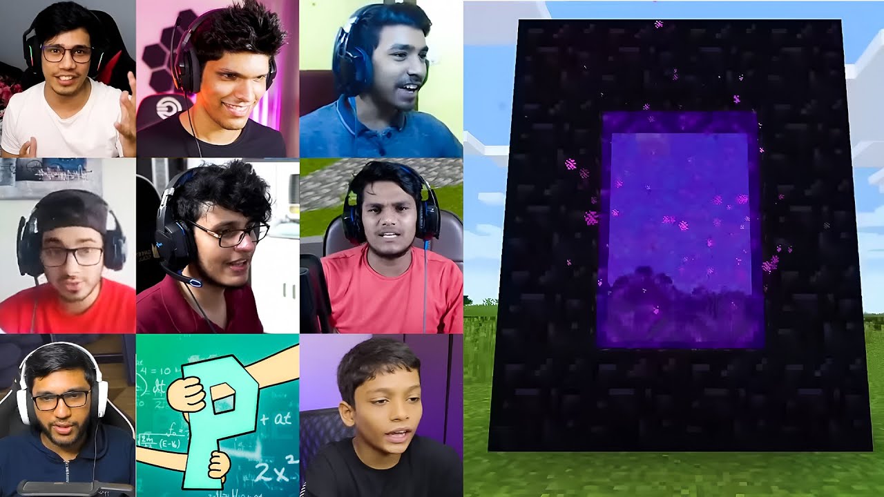 Indian Gamers React to Building Nether Portal for the FIRST TIME in Minecraft