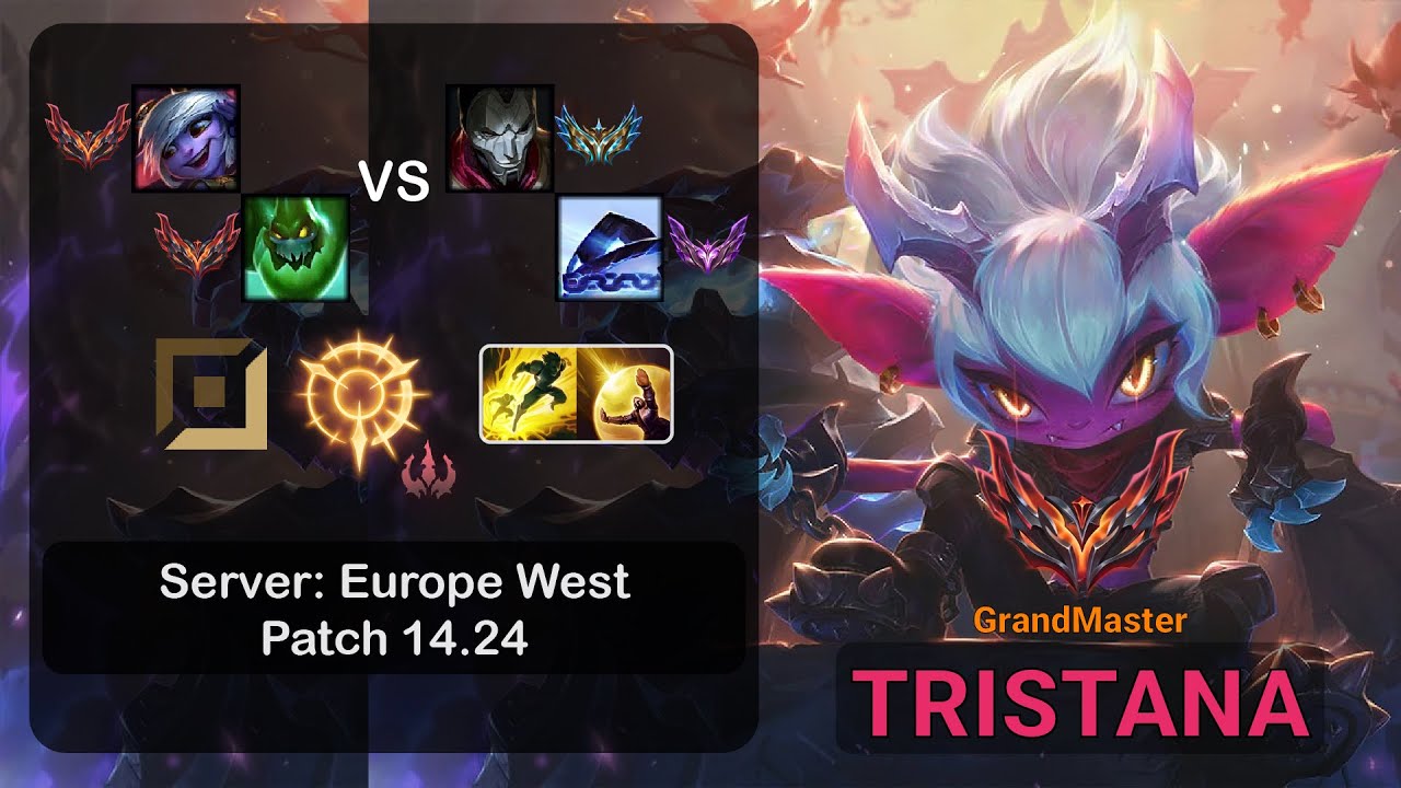 Tristana ADC + Zac vs Jhin + Xerath - EUW GrandMaster - Patch 14.24