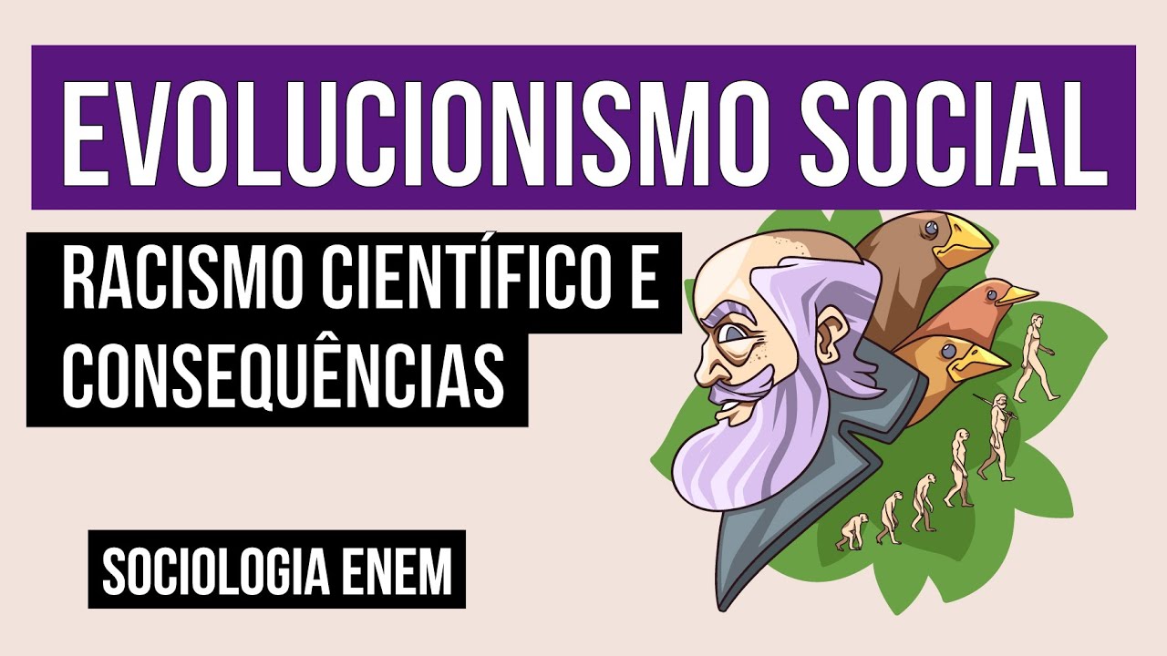 EVOLUCIONISMO SOCIAL: racismo científico e consequências | Sociologia para o Enem | Fábio Pereira