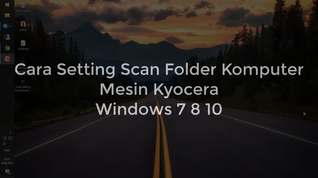 Cara Setting Scan SMB Komputer Mesin Kyocera Windows 7 8 10