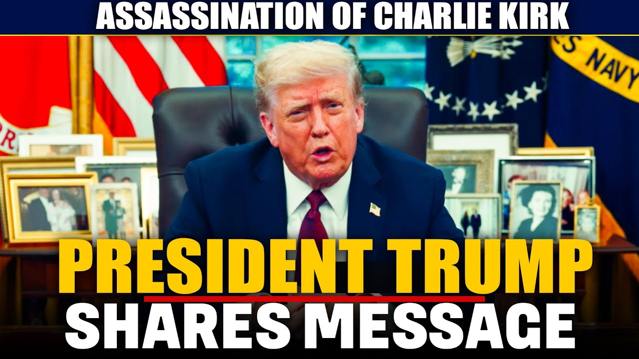 US President Donald Trump shares a message on assassination of Charlie Kirk
