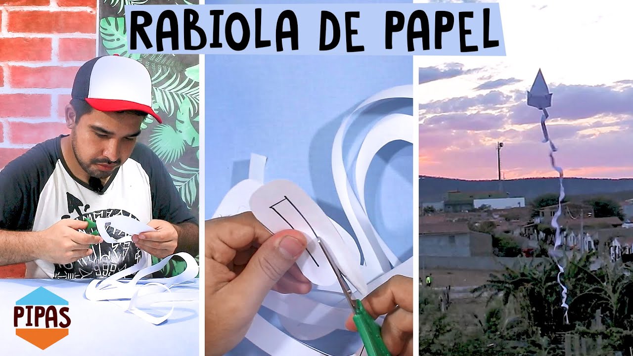 Tutorial Como fazer RABIOLA DE PAPEL para PIPA DE PAPEL da Forma Certa #EduPipas