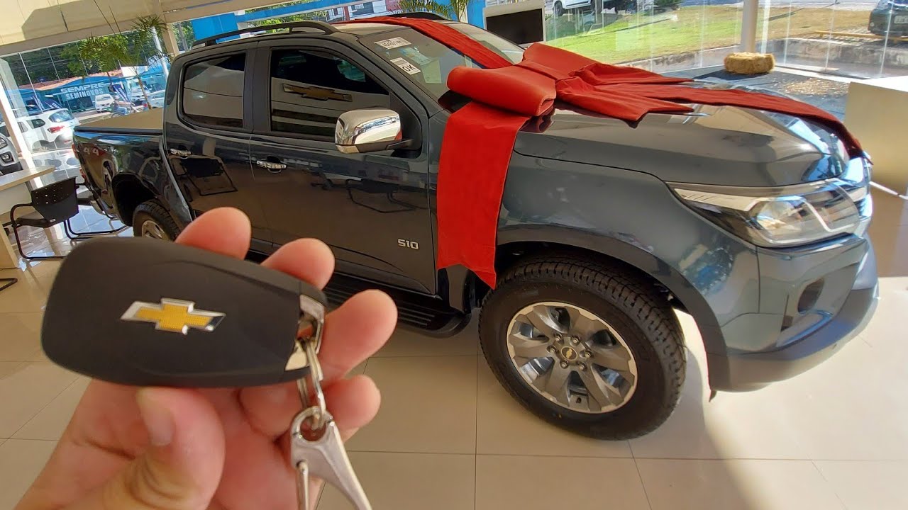 Detalhes reais da nova Chevrolet s10 cinza topázio ltz diesel 2022