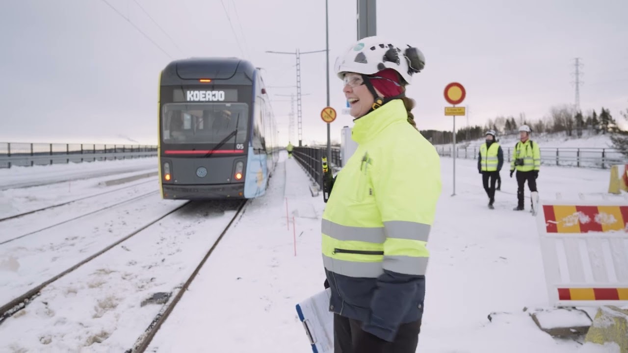 Tampereen Ratikka - Näsisaaren koeajot 23.-24.11.2024