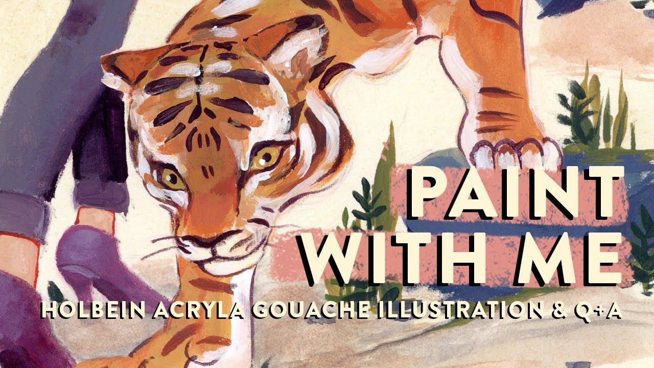 Paint With Me: Q+A and a Holbein Acryla Gouache Illustration