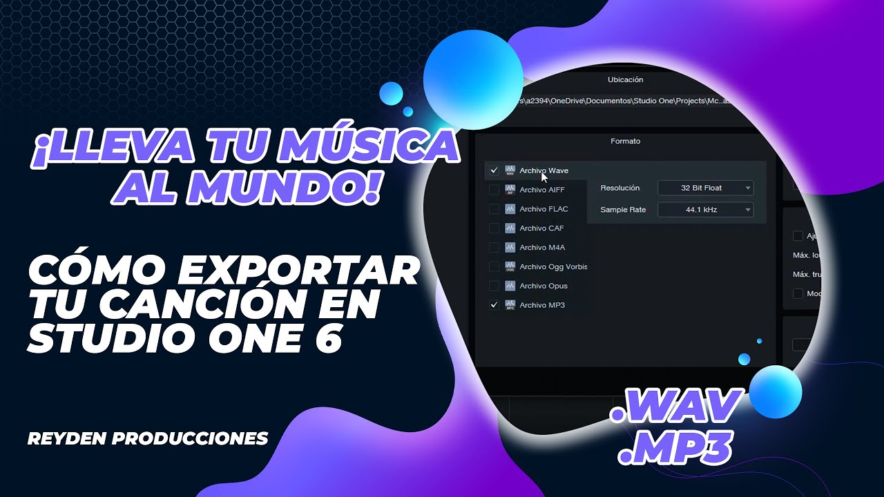 ¡Lleva tu Música al Mundo! Cómo Exportar tu Canción en Studio One 6