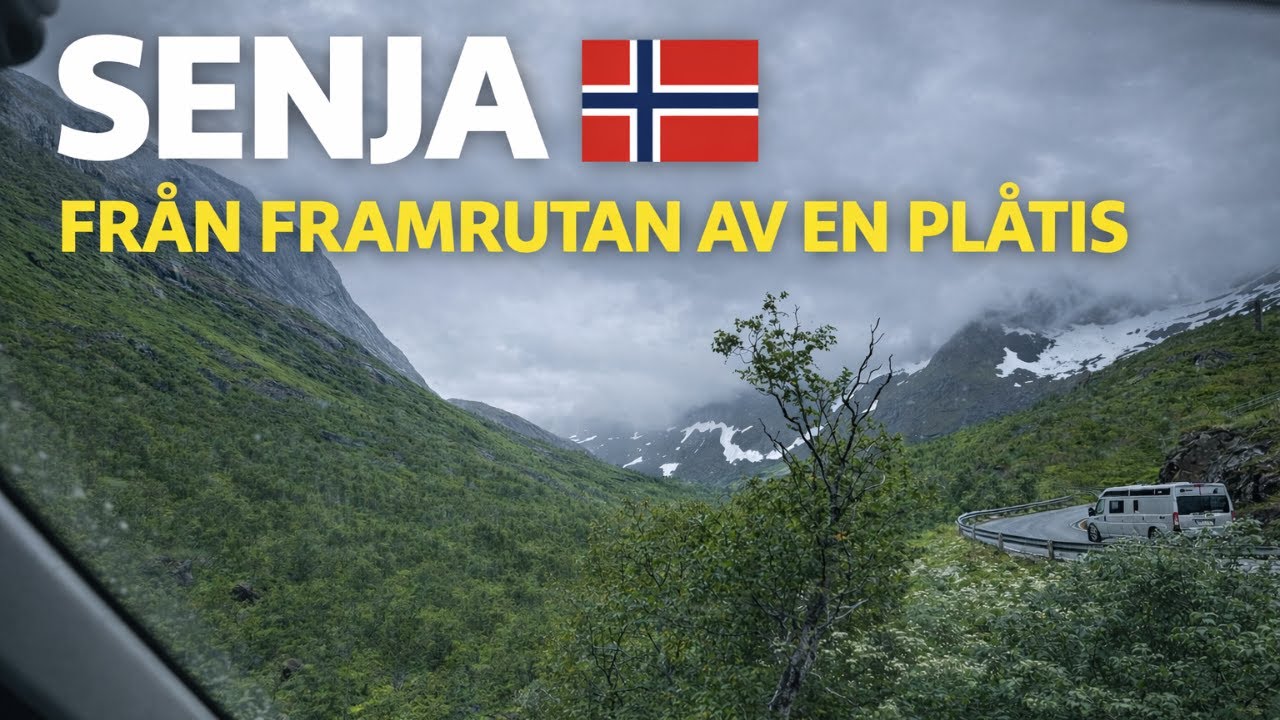 Senja från framrutan av en plåtis 🇳🇴