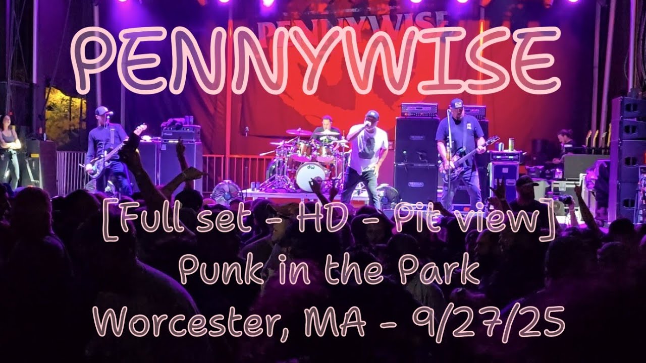 Pennywise live - [Full set - HD - Pit view] - Punk in the Park - Worcester, MA - 9/27/25