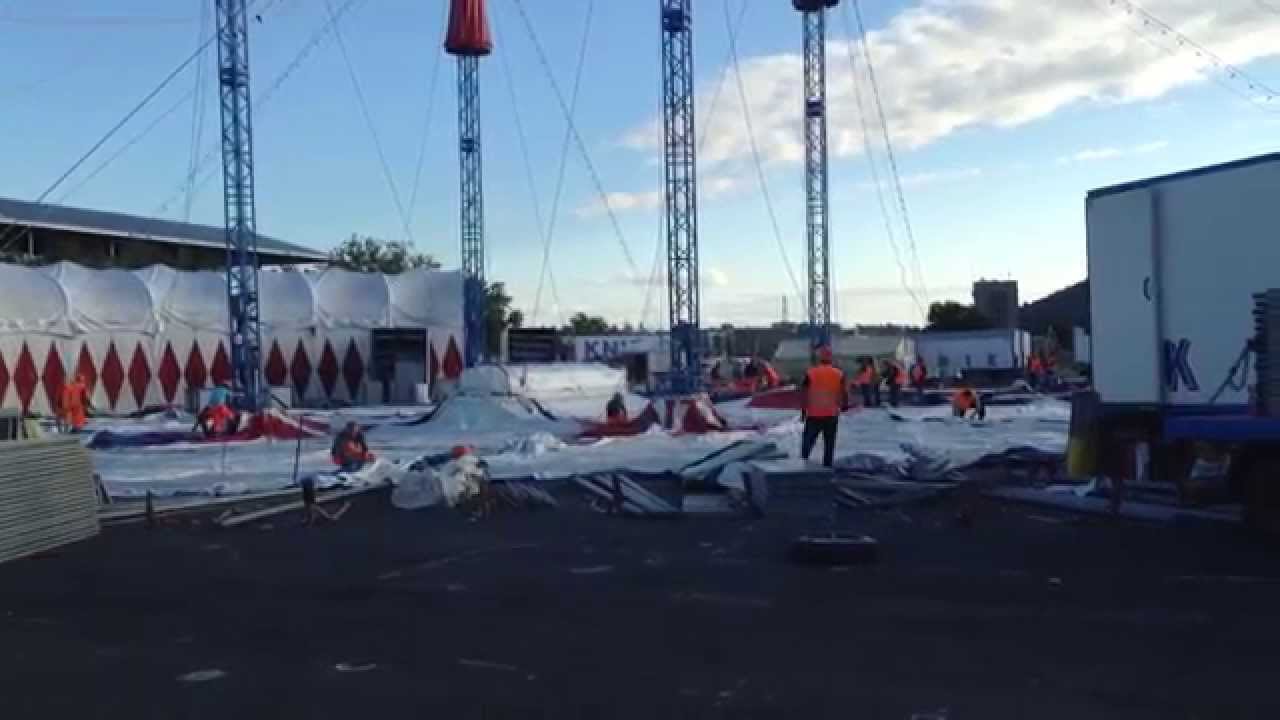 Circus KNIE montage Bern 2014 (1)
