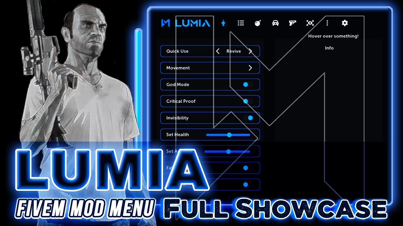 Lumia FiveM Mod Menu [Top Troll Menu] [Full Showcase]