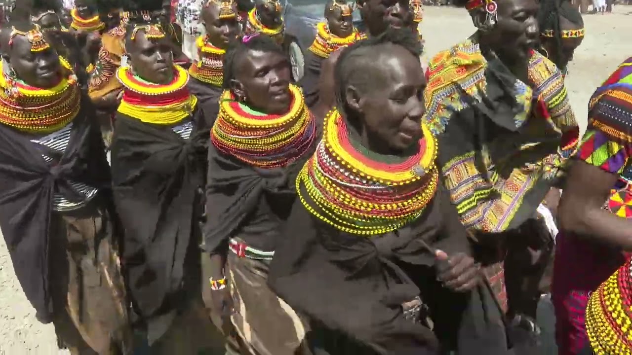 DP Kindiki joins traditional dancers in dancing during the Marsabit-Lake Turkana Cultural Festivals