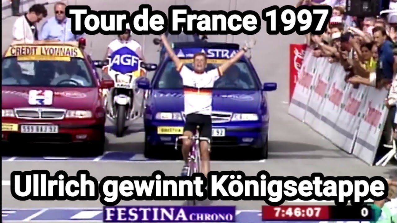 Jan Ullrich gewinnt die Königsetappe in Andorra und fährt in gelb: Tour de France 1997 10. Etappe