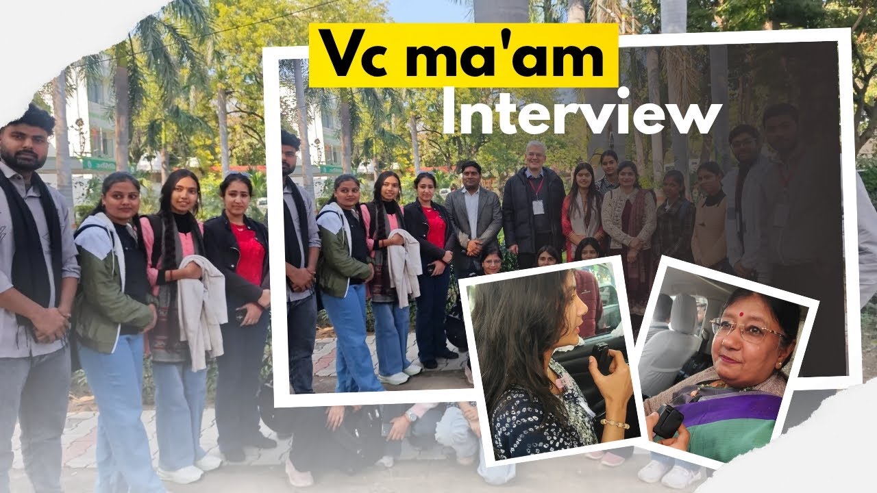 “Interviewing the Vice Chancellor at Khandari Campus”🫶🏻 || Sadhvi Agarwal || 