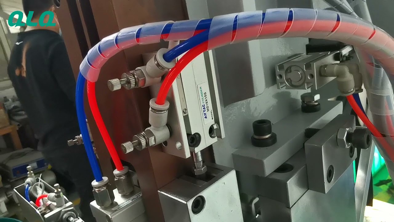 QLQ-PBMM-R Nylon Zipper Pin Box Fixing Machine #pinboxfixingmachine #zippermachine #machineseller