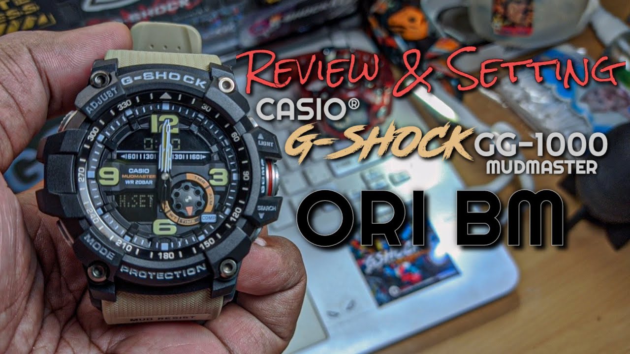Review dan cara Seting lengkap Casio GSHOCK GG1000 Ori BM!!! agar jarum dan digital sama sinkron 🕛⏰⌚