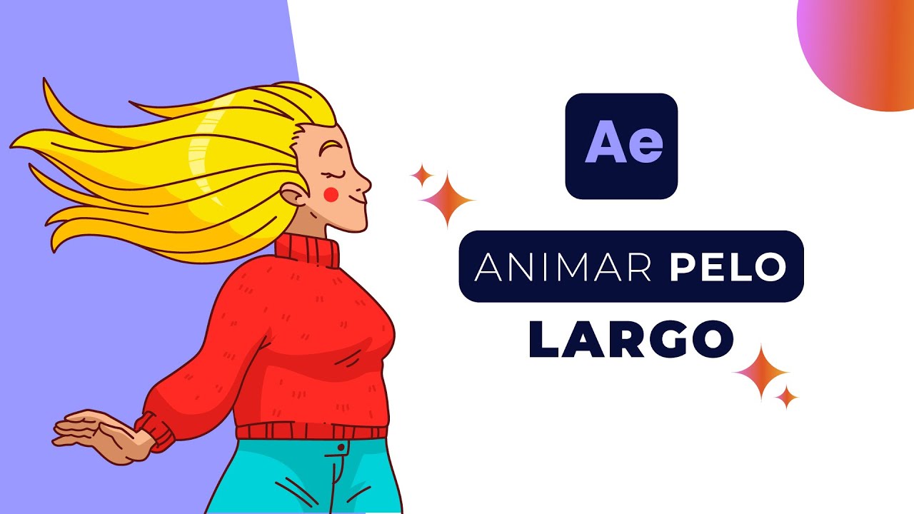 ANIMACIÓN de PELO o CABELLO LARGO en AFTER EFFECTS | Tutorial Rápido
