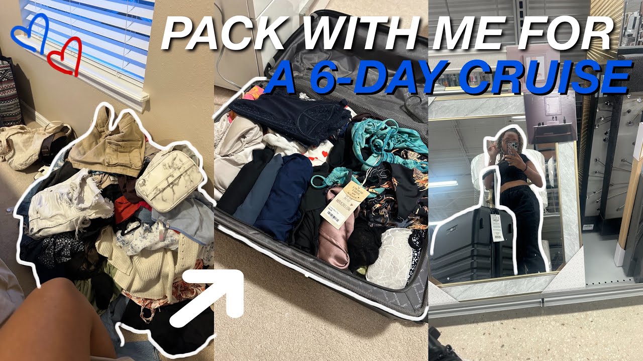 PACK WITH ME FOR A 6-DAY CRUISE 🚢 |  a lot of packing 🧳❗️