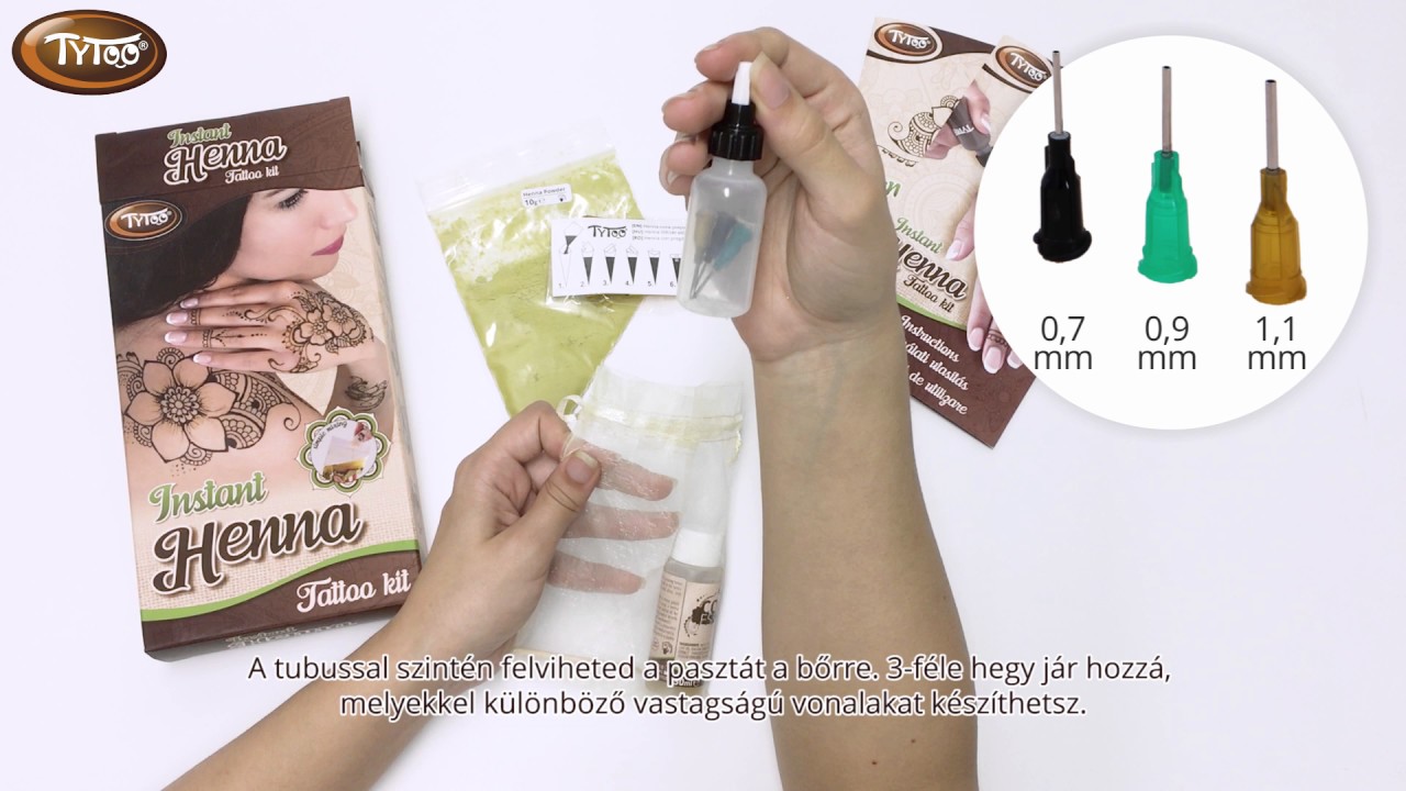 A legegyszerűbb m&oacute;dja a hennapaszta kikever&eacute;s&eacute;nek: TyToo Instant Henna Szett
