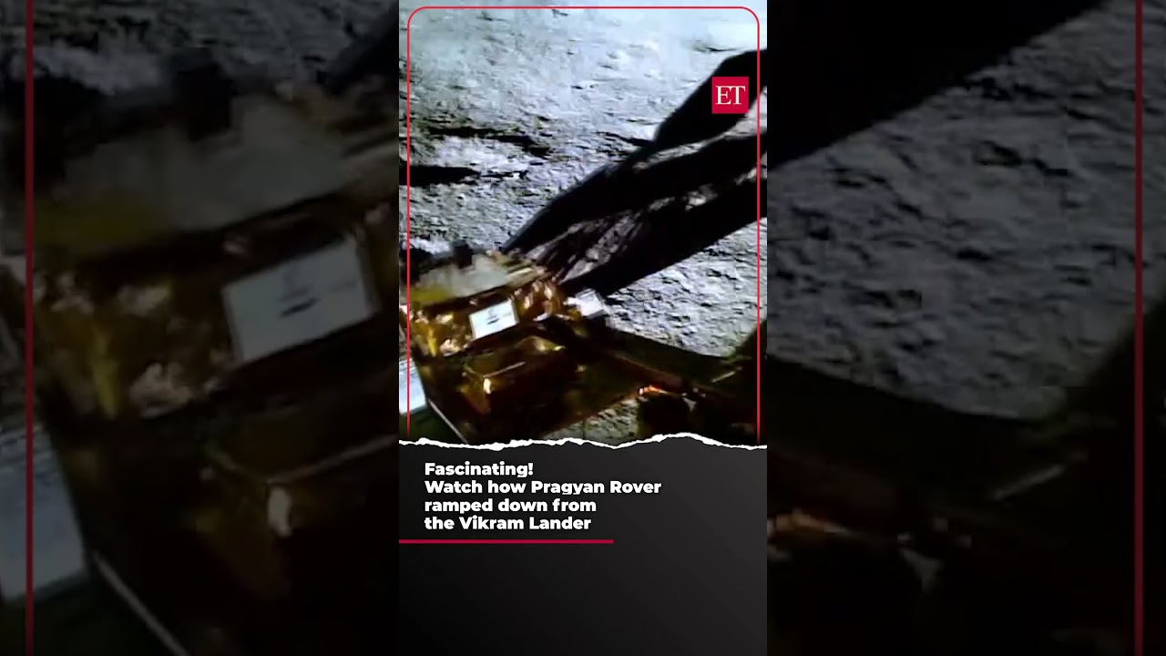 Fascinating! Watch how Pragyan Rover ramped down from the Vikram Lander