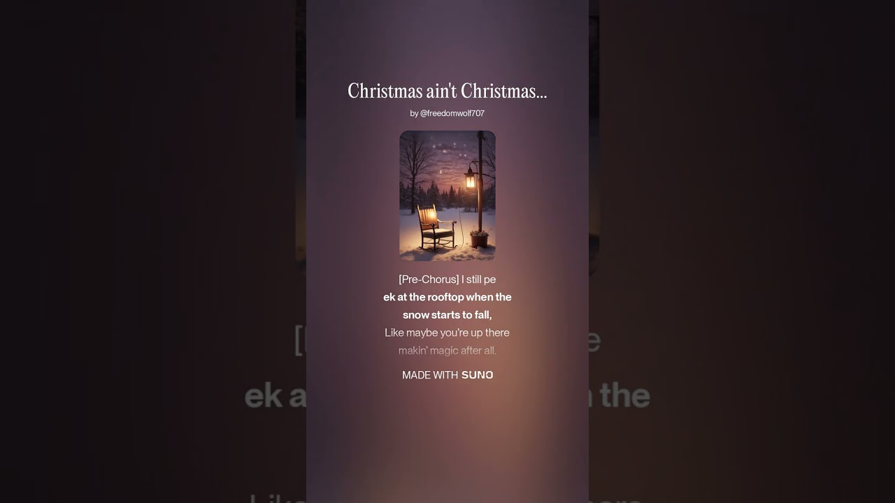 Christmas ain't Christmas without You Dad By Blaze Reed