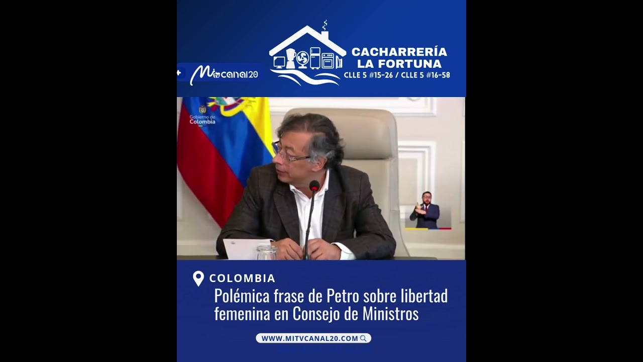 Pol&eacute;mica frase de Petro sobre libertad femenina en Consejo de Ministros