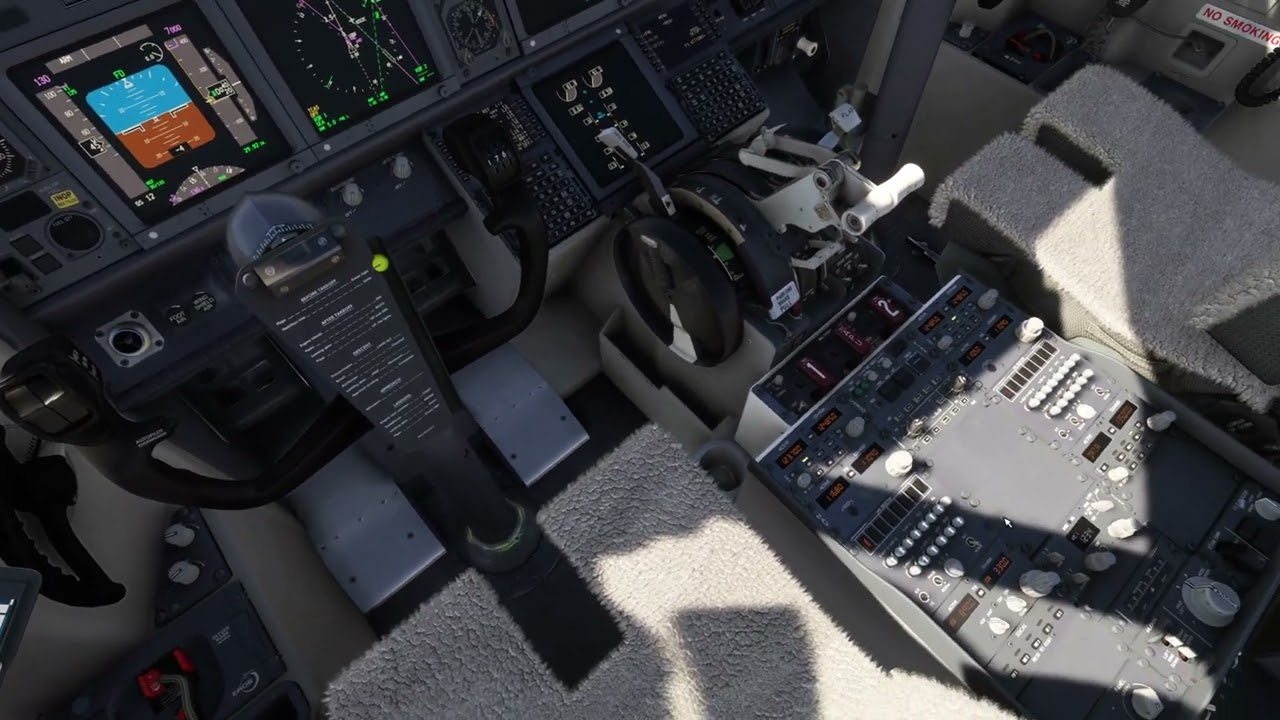 MSFS 2020: Picking up a new BBJ at Renton and delivering it to KBFI.