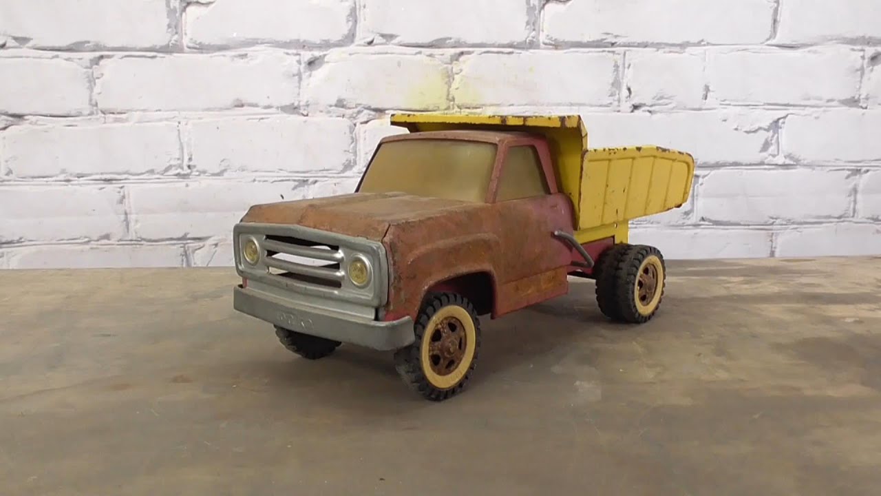Tonka Truck Restoration. Powder Coating. Sand Blasting. Rusted