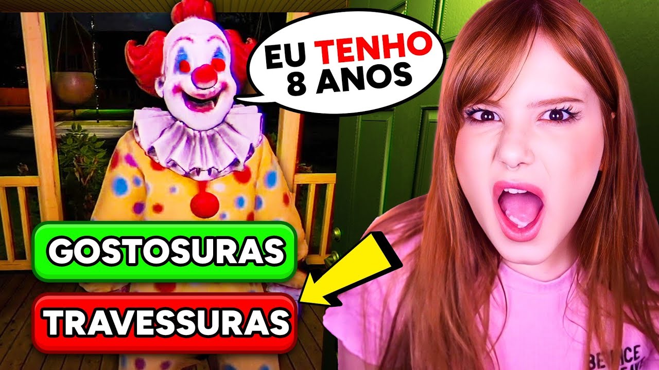 TAVA SOZINHA EM CASA NA NOITE DE HALLOWEEN E ELE APARECEU...