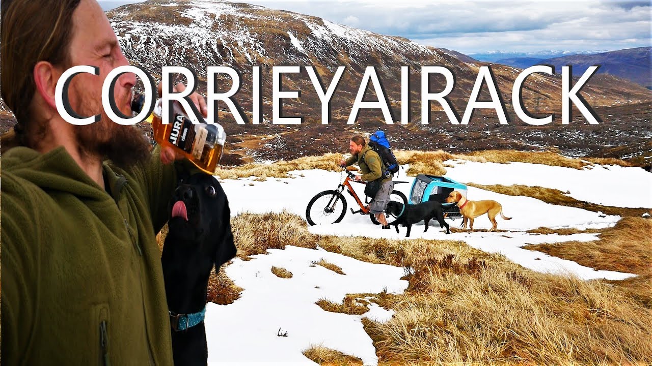 Corrieyairack, bikepacking with dogs in Scottish Highlands
