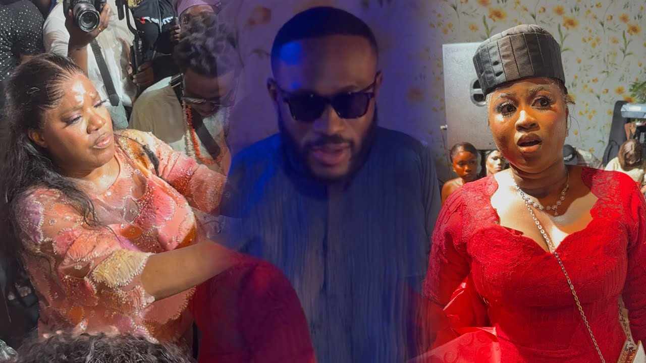TOYIN ABRAHAM SURPRISE IMISI & KOLA & PRONOUNCED THEM HUSBAND & WIFE AT OVERSABI AUNTY MOVIE PREMIER