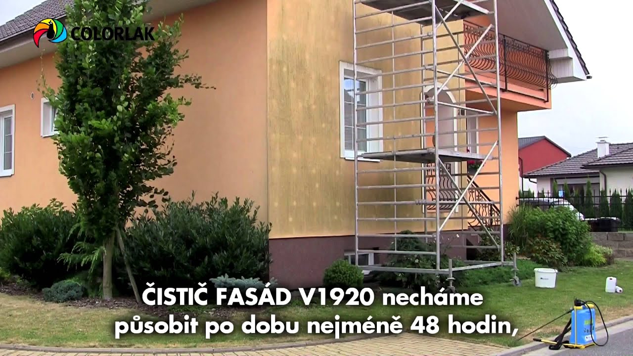 Čištění fasády videonávod