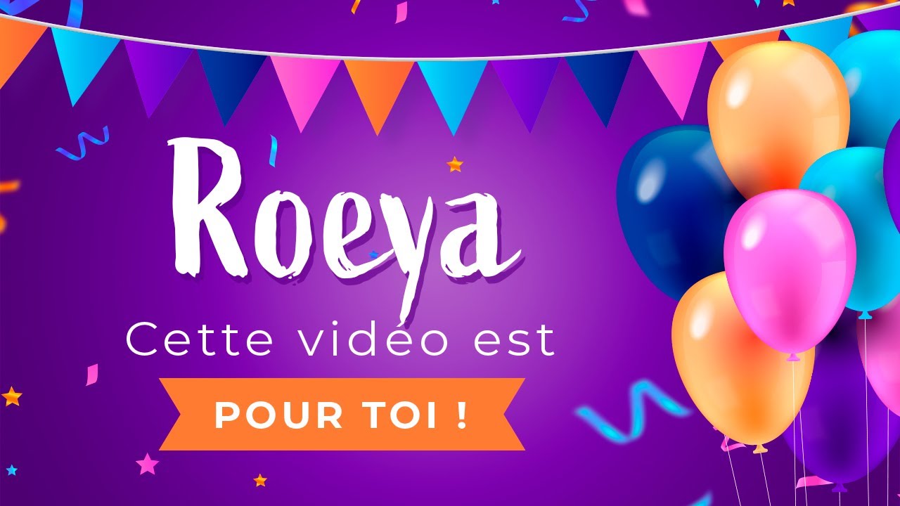🎂 Chanson joyeux anniversaire Roeya - Les chatons les plus mignons 🎂🎉 !