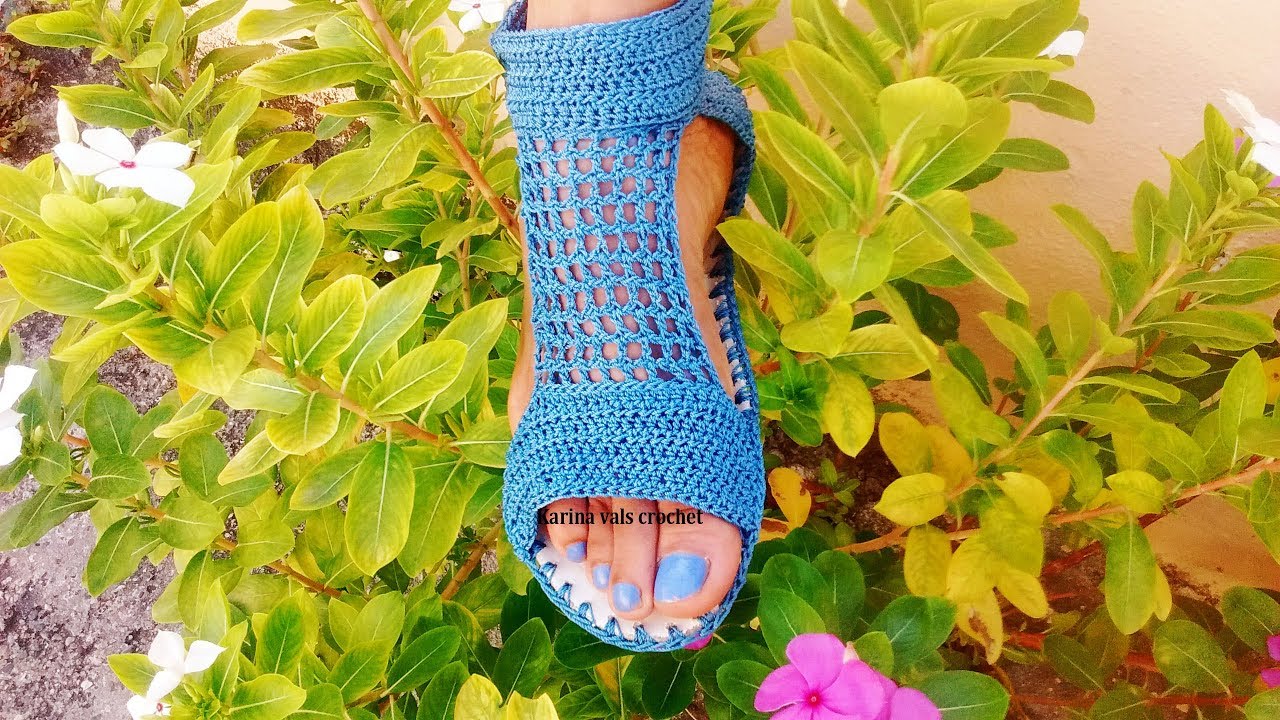 👉 COMO TEJER SANDALIAS A CROCHET PASO A PASO EN ESPAÑOL  👟