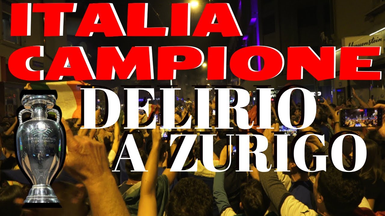ITALIA CAMPIONE D'EUROPA -  Zurigo 🇨🇭 si tinge d'Azzurro #zurigo #italianiazurigo #italiacampione
