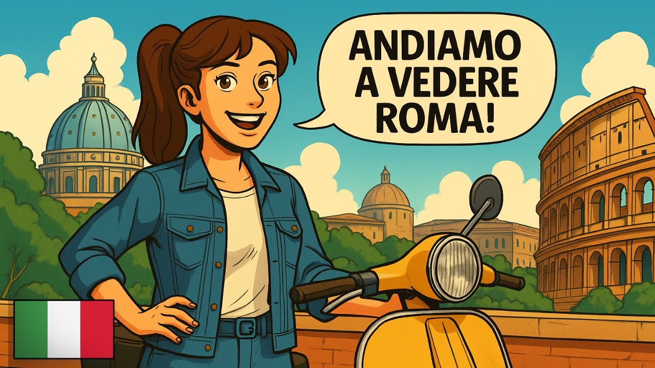 LEARN ITALIAN with a Day in Rome 🇮🇹 Practice Real-Life Italian, Travel Vocabulary & Italian Culture