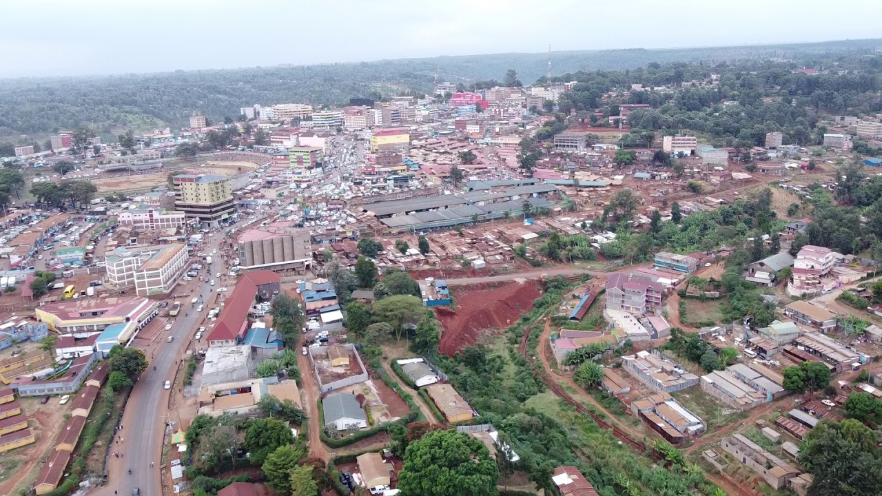 BEAUTIFUL VIEW OF EMBU TOWN DRONE SHOT ,, DEVELOPMENT/NEW BUILDINGS , ROADS AND MODERNIZED APARTMENT