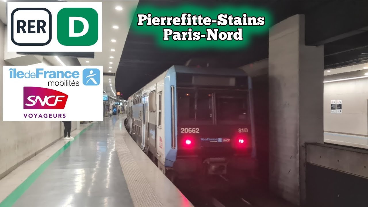 RER D Z20500 IDFM Le Trajet Entre Paris-Nord➡️Pierrefitte-Stains 