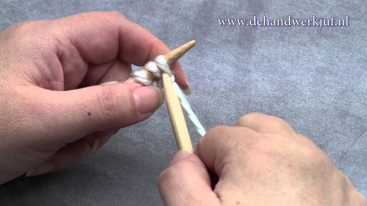 Breiend opzetten, variatie / Knitting On, Cable Cast On variation