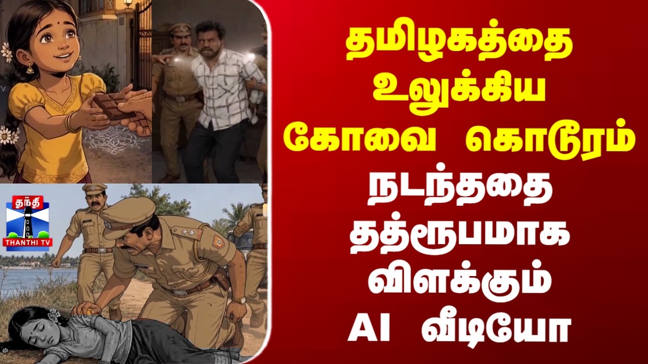 Kovai POCSO Case | தமிழகத்தை உலுக்கிய கோவை கொடூரம் | நடந்ததை தத்ரூபமாக விளக்கும் AI வீடியோ
