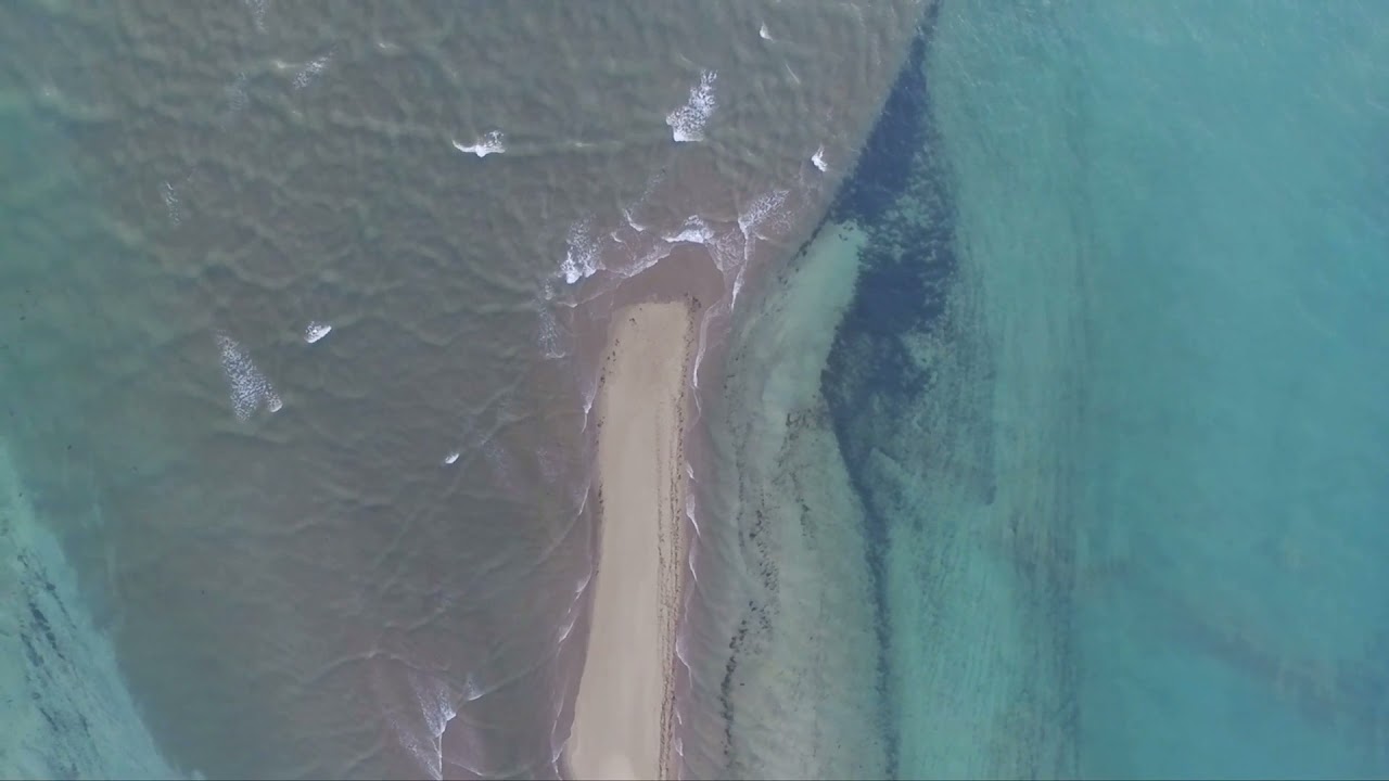 Mer turquoise (Vue a&eacute;rienne) & Banc de sable