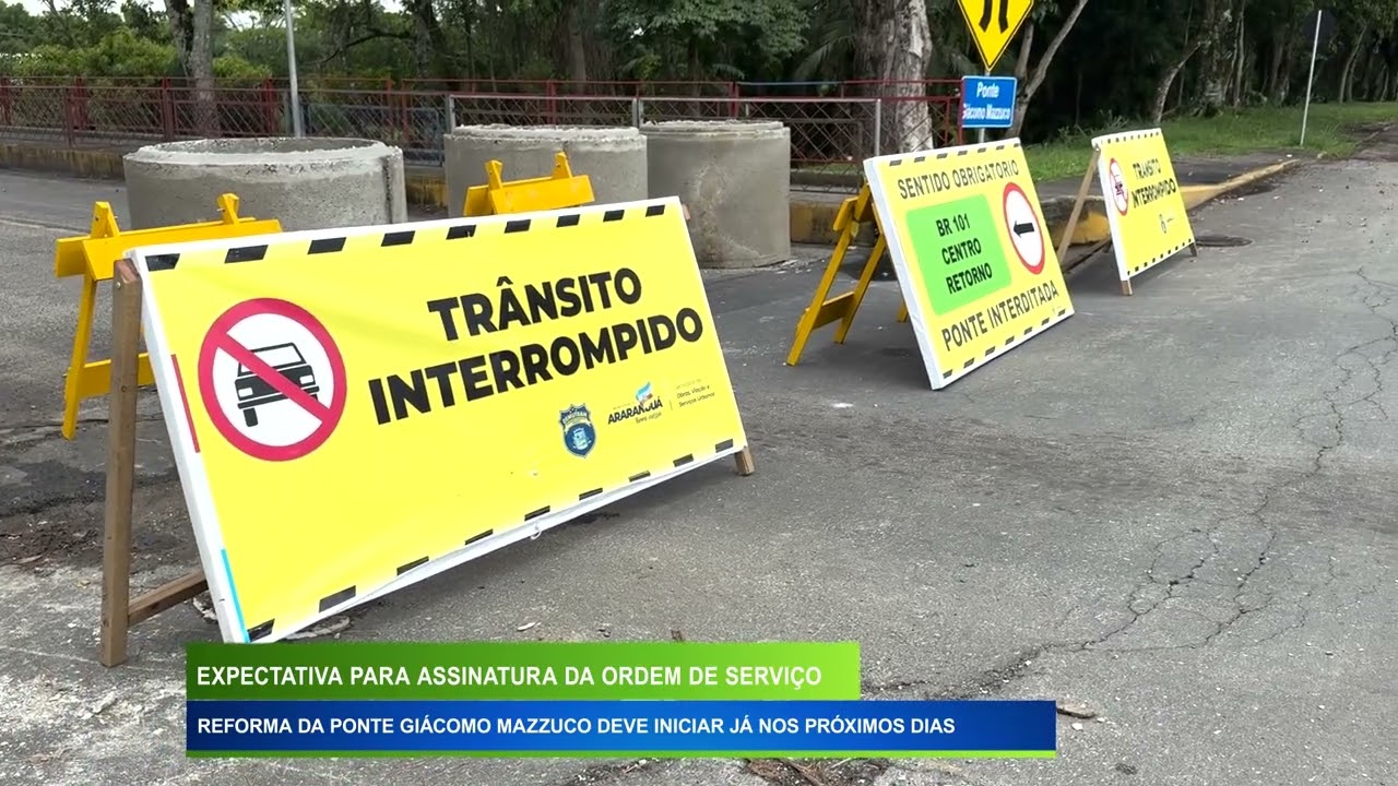 EXPECTATIVA PARA A ORDEM DE SERVIÇO: REFORMA DA PONTE GIÁCOMO MAZUCCO DEVE INICIAR NOS PRÓXIMOS DIAS