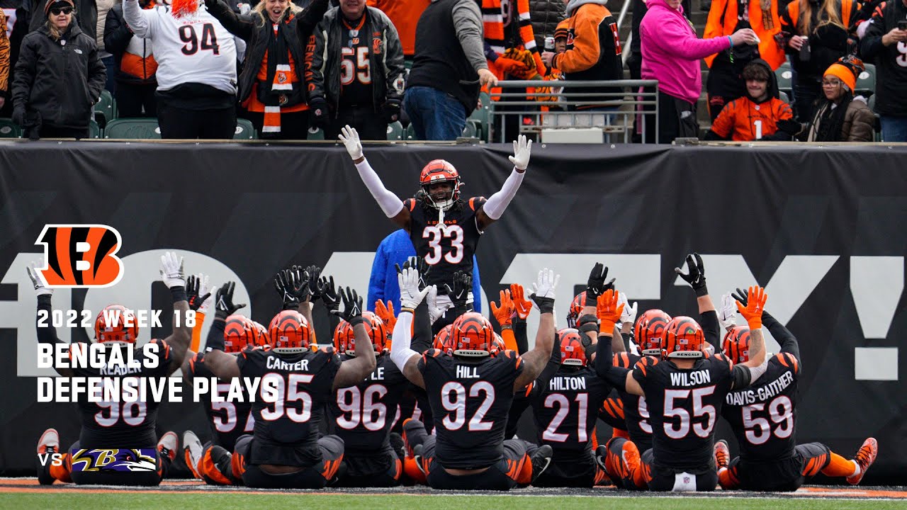 Bengals' best defensive plays vs. Ravens | Week 18
