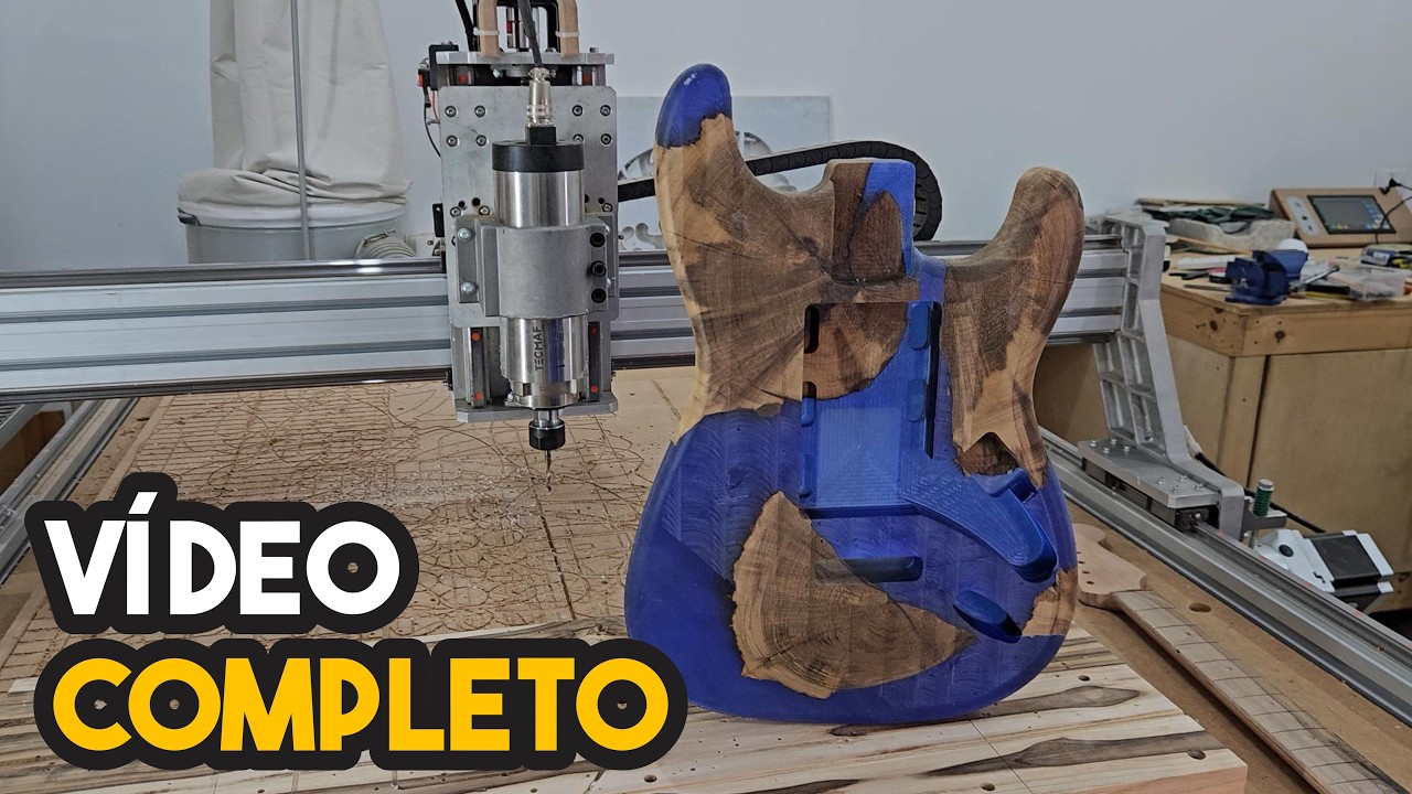 Guitarra Feita na CNC Router