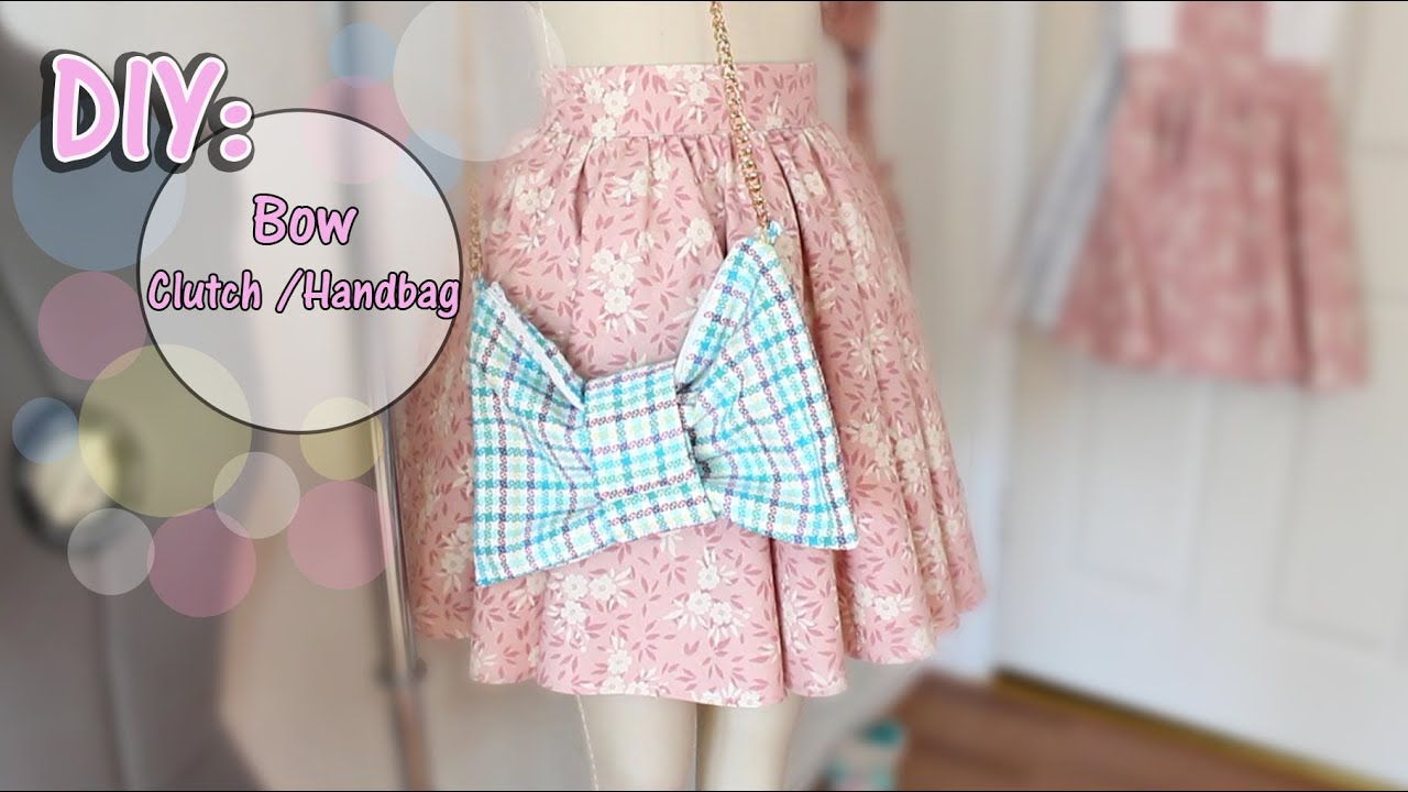 ✂How To Make Bow Clutch/HandBag ♡Beginner/Intermediate