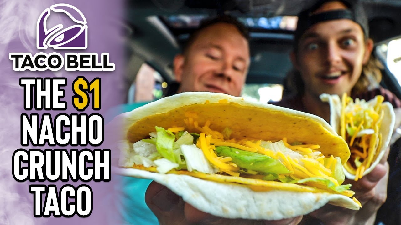 Eating Taco Bell's RE-RETURNING $1 Nacho Crunch Double Stack Taco