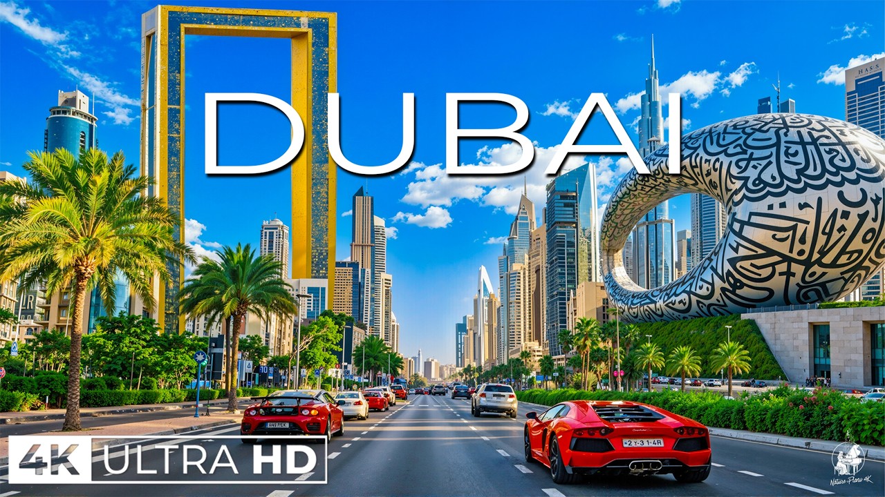 Dubai 4K UHD 🌴 Modern Oasis, Desert Luxury & Iconic Skyline – Relaxing Travel Video