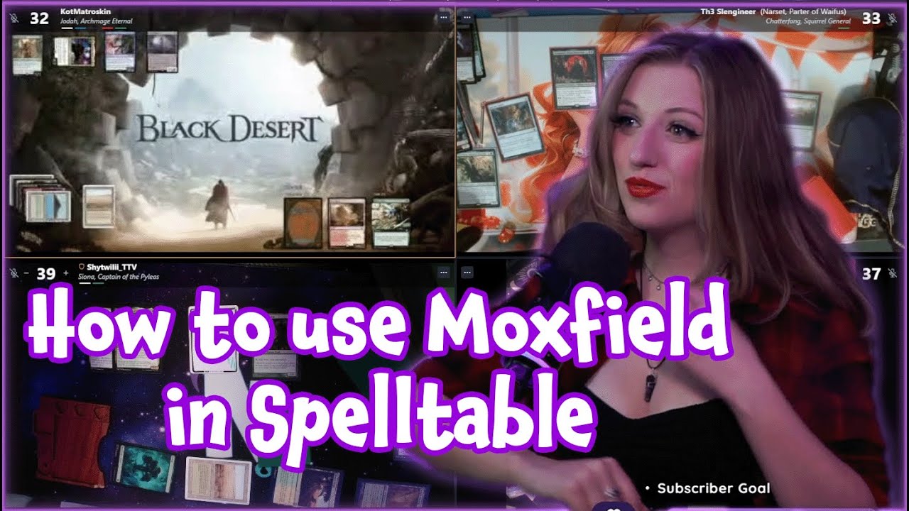 How to use Moxfield in Spelltable | Virtual Camera via OBS | #MTG