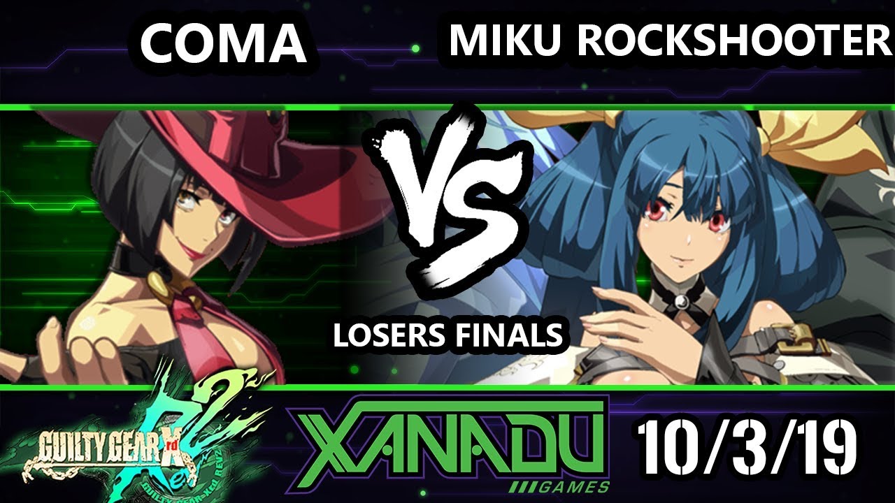 F@X 322 GGXRD2 - Coma (I-No) Vs. Miku RockShooter (Dizzy) Guilty Gear XRD Rev 2 Losers Finals