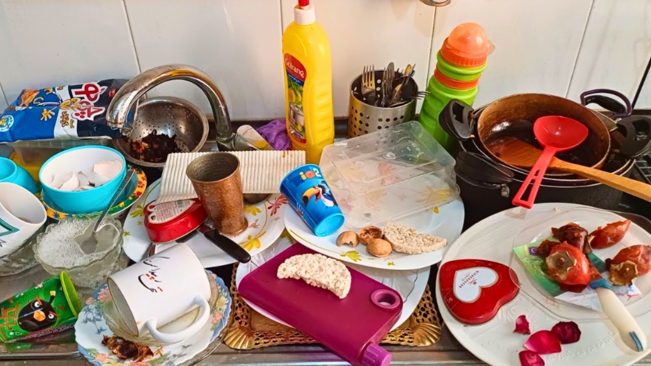 Deep Sink Cleaning ASMR | From Messy to Spotless (No Talking)