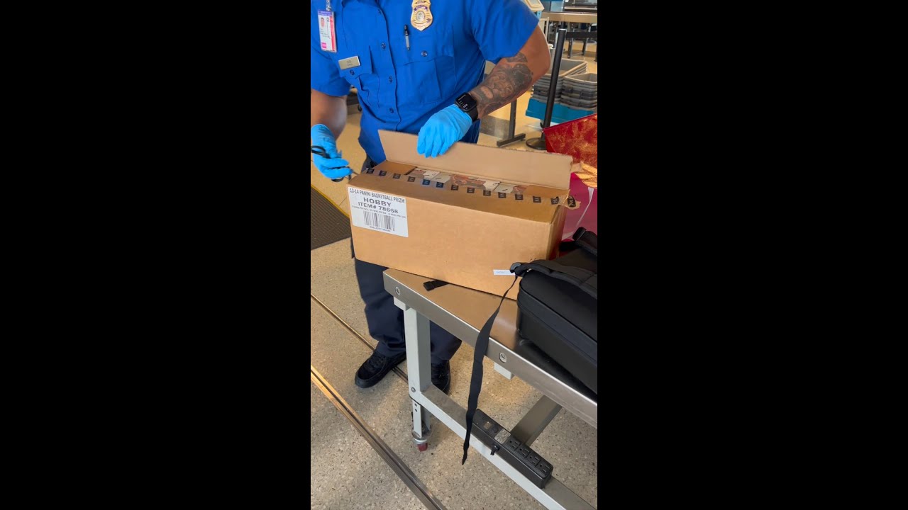 TSA DESTROYS MY SPORTS CARDS! 😡 😒